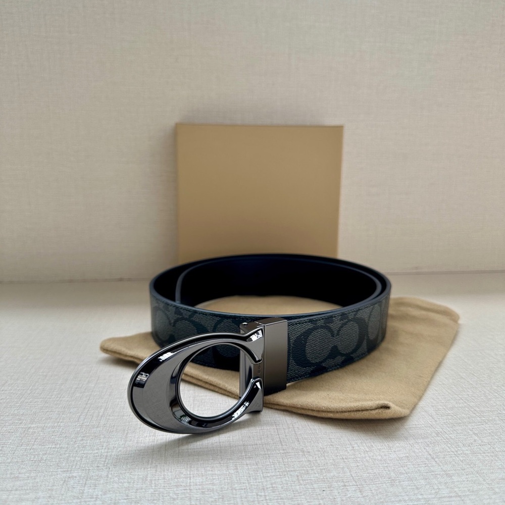 Coach classic canvas belt